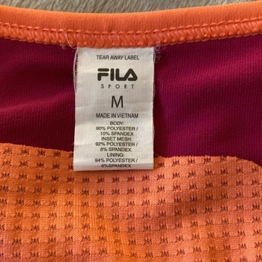 Fila Sport Performance Bra Racerback Size M - Picture 5 of 7